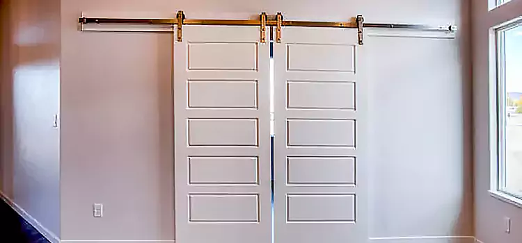 Glass Barn Door with Installation Hardware Kit Whitehorse